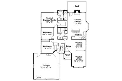 Floorplan1 for House Plan #035-00646