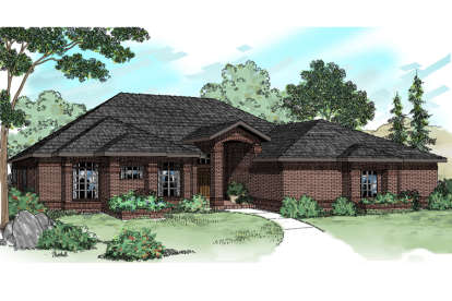4 Bed, 3 Bath, 2525 Square Foot House Plan - #035-00647