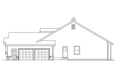 Ranch House Plan #035-00648 Elevation Photo