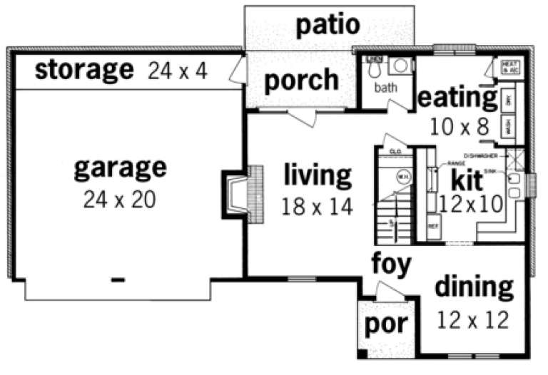 House Plan House Plan #1669 Drawing 1