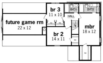 Floorplan 2 for House Plan #048-00071