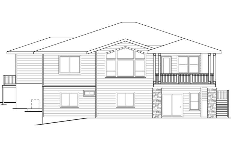 Craftsman House Plan #035-00652 Elevation Photo