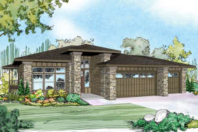 Craftsman House Plan #035-00652 Elevation Photo