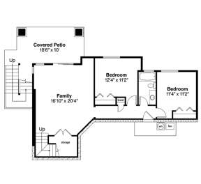 Basement for House Plan #035-00652