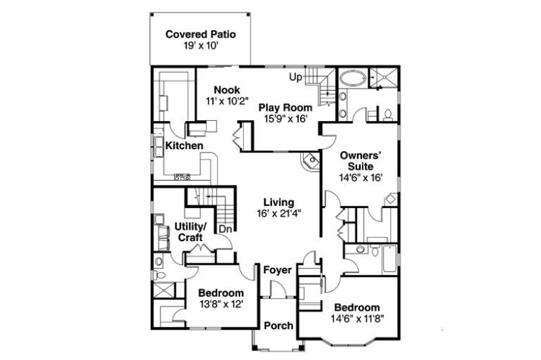 House Plan House Plan #16692 Drawing 1