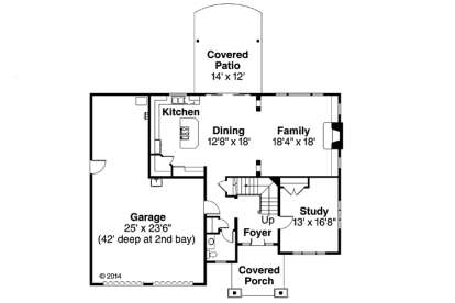 Floorplan 1 for House Plan #035-00654