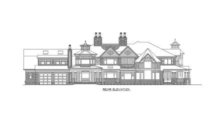 Luxury House Plan #341-00303 Elevation Photo