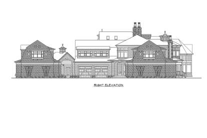 Luxury House Plan #341-00303 Elevation Photo