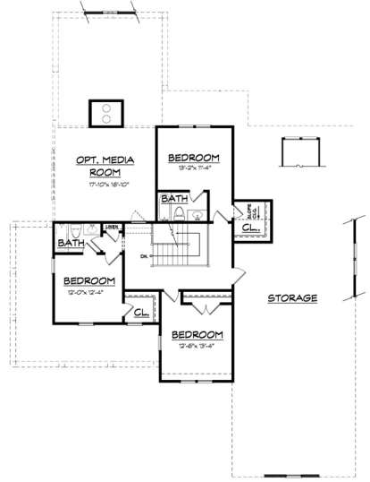 Floorplan 2 for House Plan #3418-00001