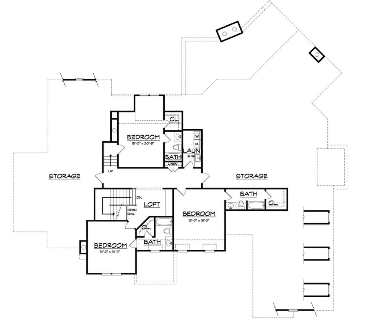 Floorplan 2 for House Plan #3418-00002