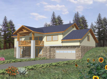 Country House Plan #039-00335 Elevation Photo