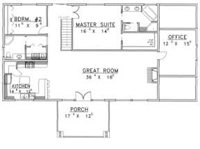 Main Floor for House Plan #039-00335