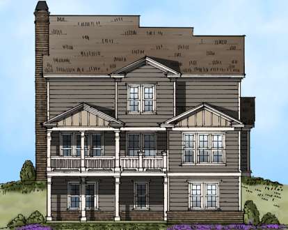 Craftsman House Plan #3418-00004 Elevation Photo