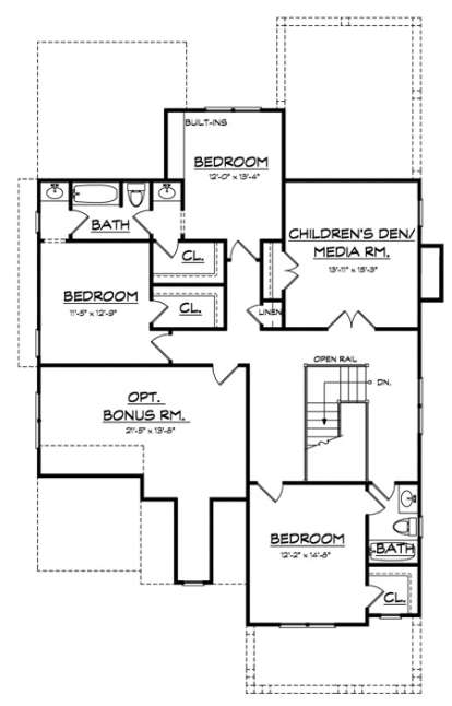 Floorplan 2 for House Plan #3418-00004