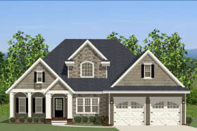 Craftsman House Plan #6849-00001 Elevation Photo