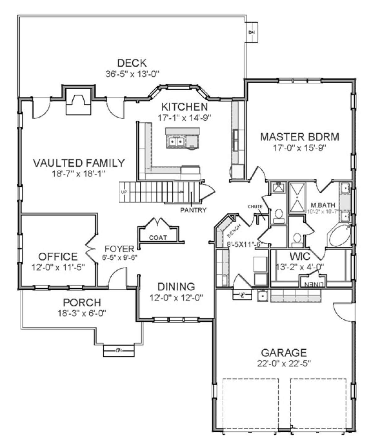 Floorplan 1 for House Plan #6849-00001