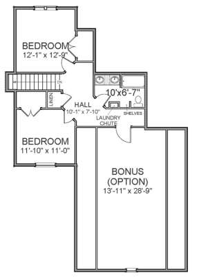 Floorplan 2 for House Plan #6849-00001