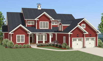 Farmhouse House Plan #6849-00002 Elevation Photo