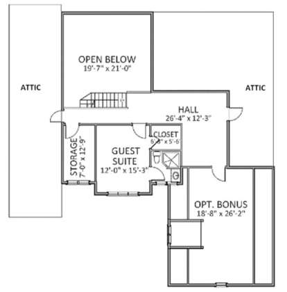 Floorplan 2 for House Plan #6849-00002