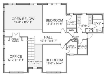 Floorplan 2 for House Plan #6849-00003