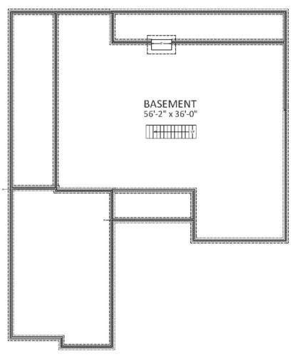 Basement Floor Plan for House Plan #6849-00004