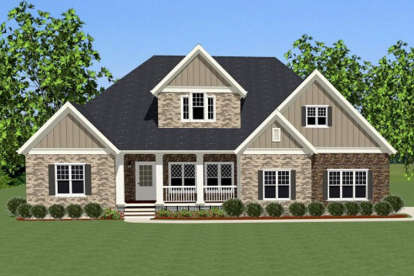 4 Bed, 3 Bath, 3565 Square Foot House Plan - #6849-00006