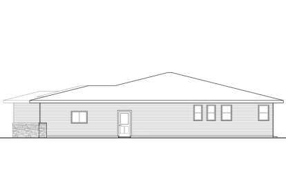 Ranch House Plan #035-00658 Elevation Photo