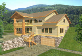 Country House Plan #039-00336 Elevation Photo