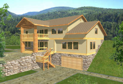 Country House Plan #039-00336 Elevation Photo