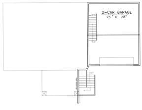 Garage Floor for House Plan #039-00336