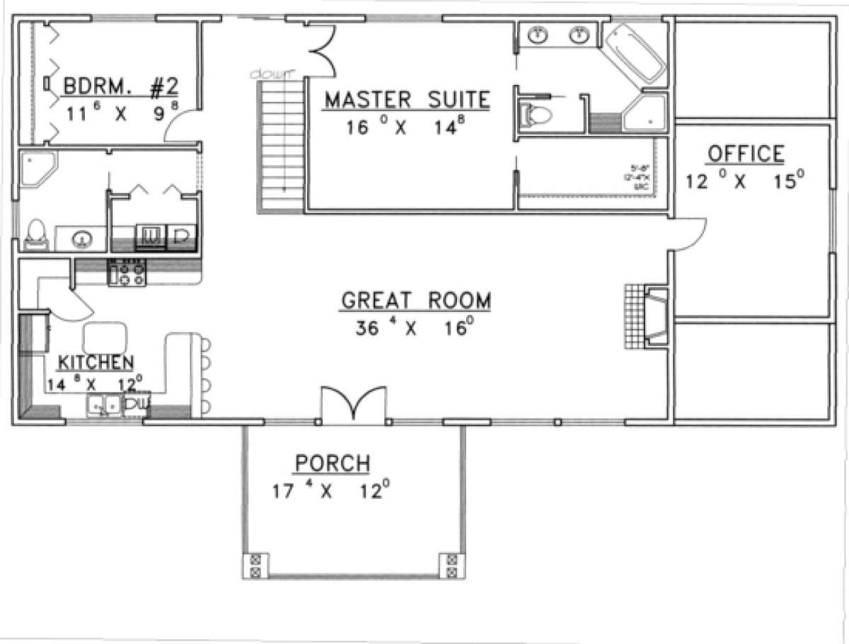 Second Floor for House Plan #039-00336