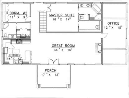 Second Floor for House Plan #039-00336