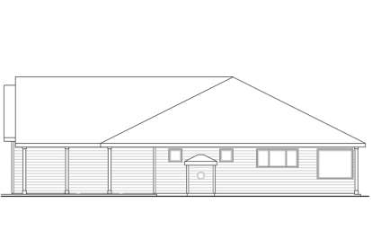 Ranch House Plan #035-00661 Elevation Photo