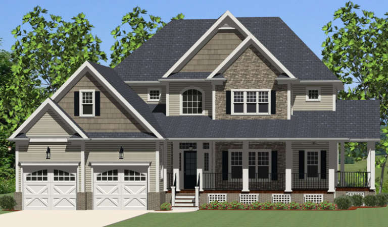 House Plan House Plan #16714 Front Elevation