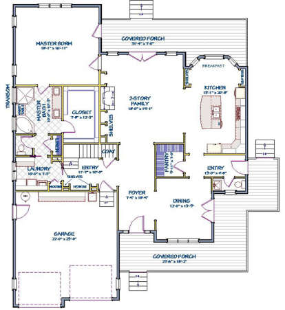 Floorplan 1 for House Plan #6849-00008