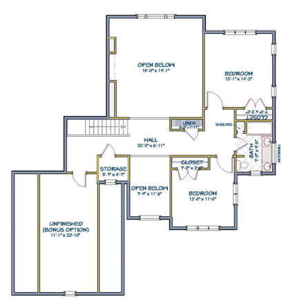 Floorplan 2 for House Plan #6849-00008