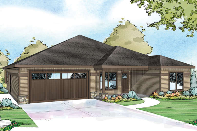 Ranch House Plan #035-00662 Elevation Photo