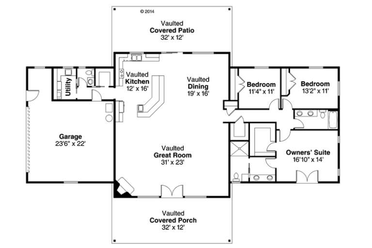 House Plan House Plan #16717 Drawing 1