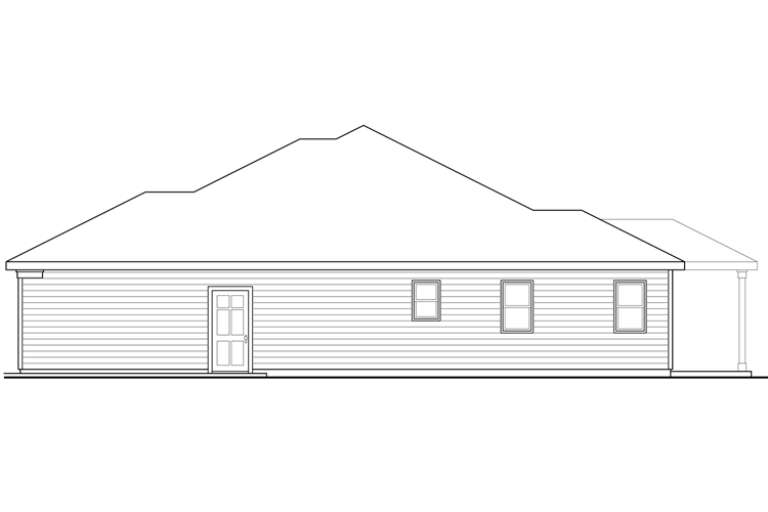 Ranch House Plan #035-00665 Elevation Photo