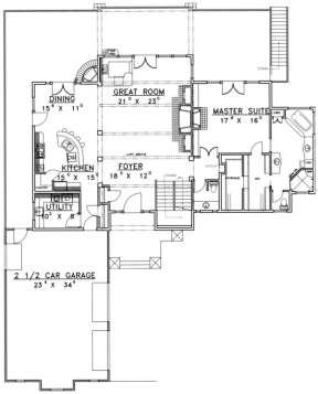 Main Floor for House Plan #039-00337