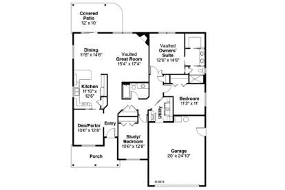 Floorplan1 for House Plan #035-00667