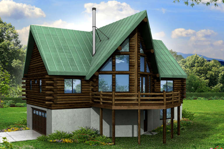 House Plan House Plan #16721 Rear Elevation