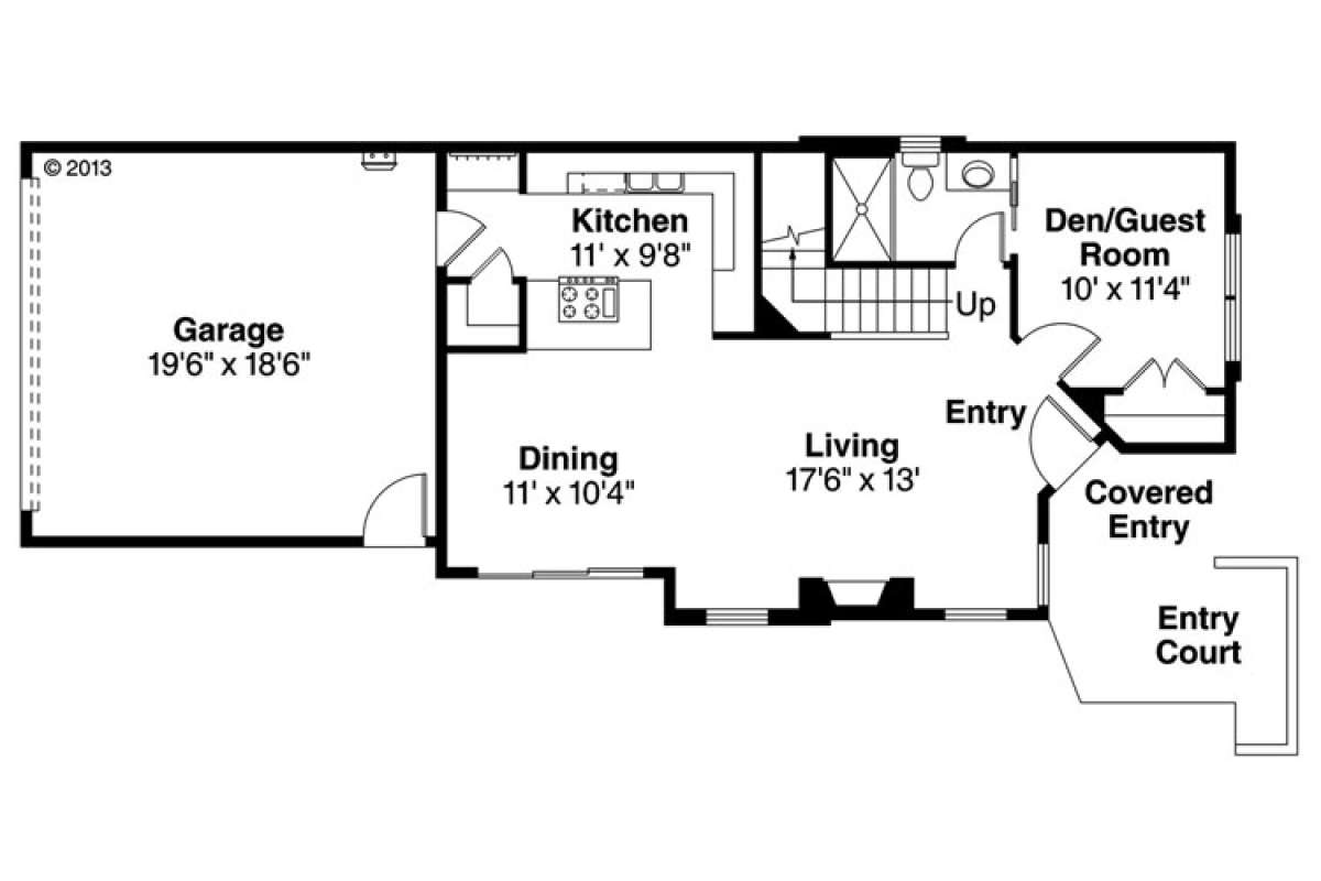 Floorplan 1 for House Plan #035-00669