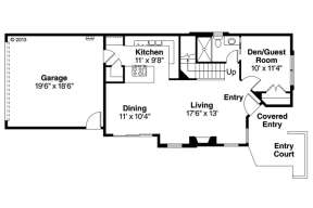 Floorplan 1 for House Plan #035-00669
