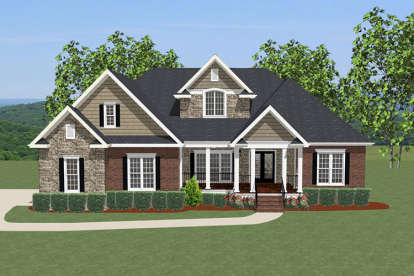 Cottage House Plan #6849-00010 Elevation Photo