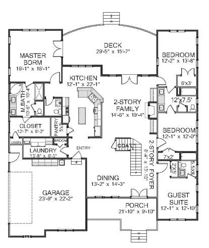 Floorplan 1 for House Plan #6849-00010