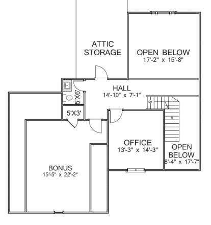 Floorplan 2 for House Plan #6849-00010