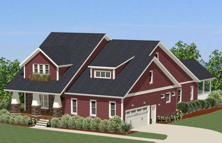 House Plan House Plan #16726 Front Elevation