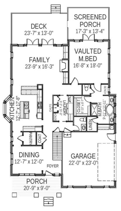 Floorplan 1 for House Plan #6849-00011