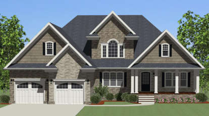Traditional House Plan #6849-00012 Elevation Photo